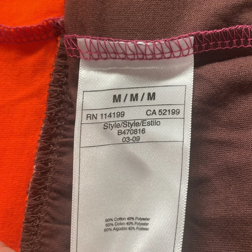 Roxy Maxi sun dress long halter style summer color block pink brown women size M - Picture 15 of 16